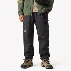 WOODS Outdoor Rain Active Nylon Windbraker Black Pants Médium Gorpcore Hiking